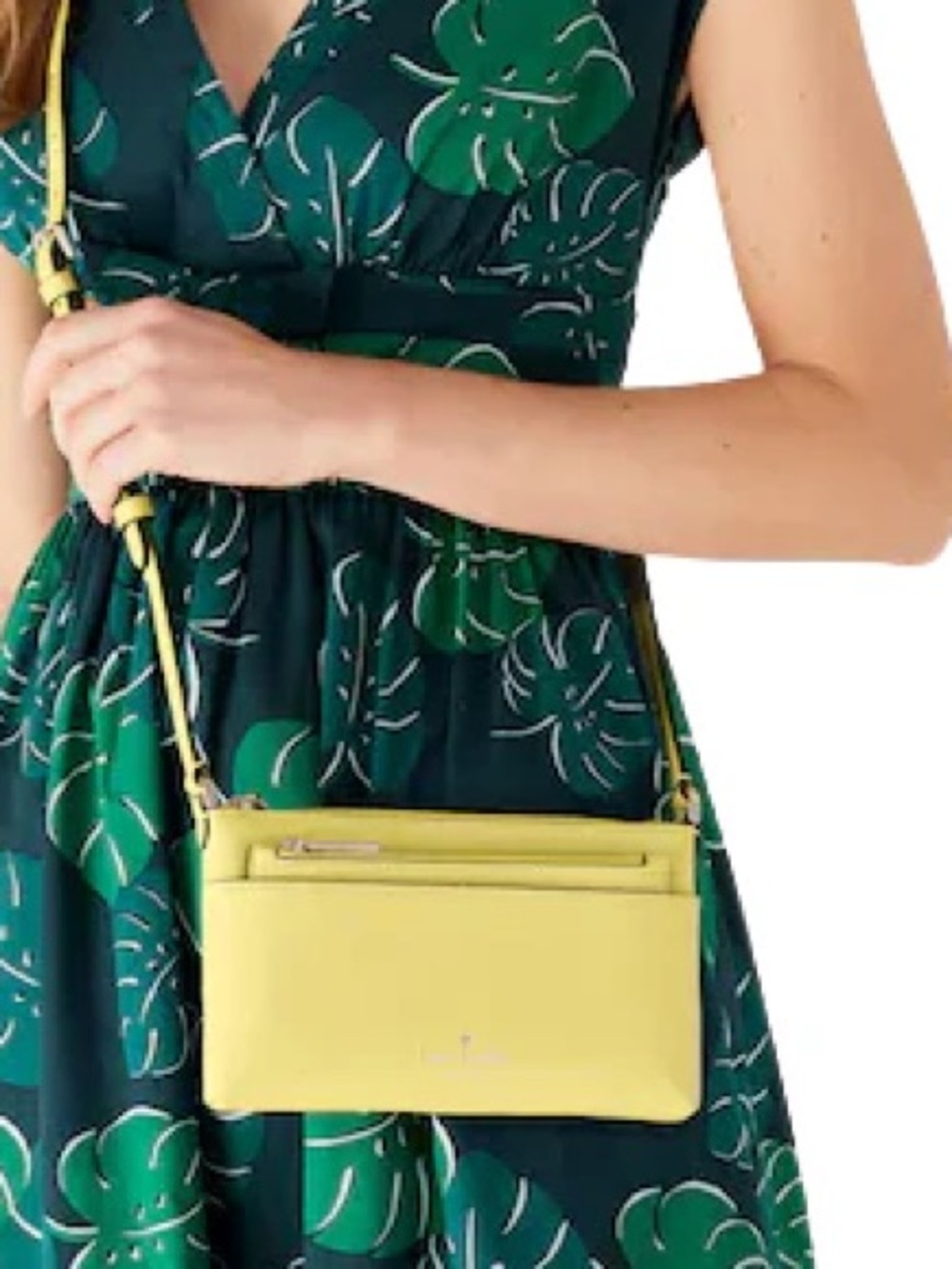 Kate Spade Sadie yellow crossbody bag